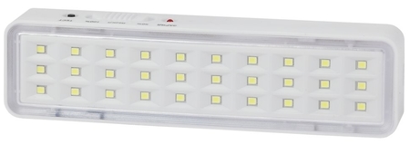 Светильник светодиодный аварийный непостоянный 30LED 5ч IP20
